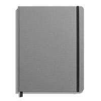 Large Hard Grid Journal - Stone