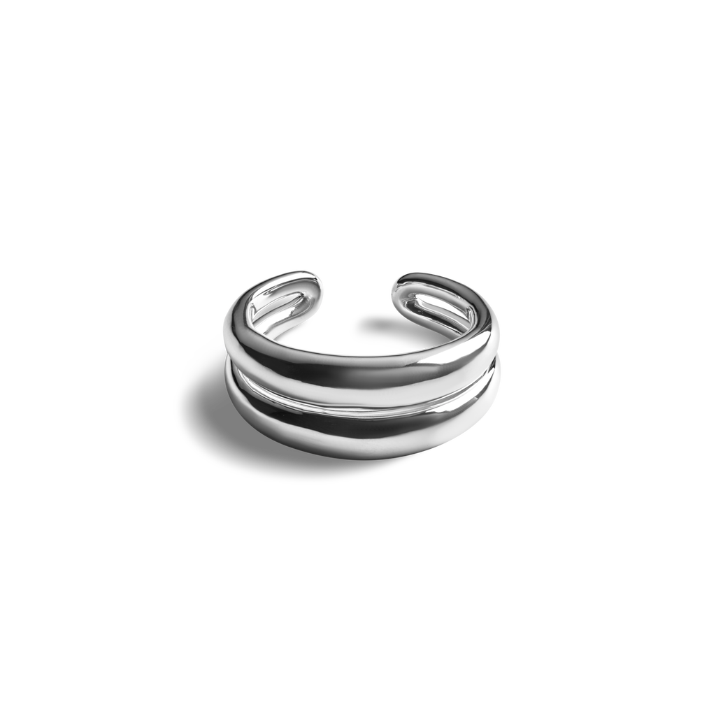 Signature Link Adjustable Ring Sterling