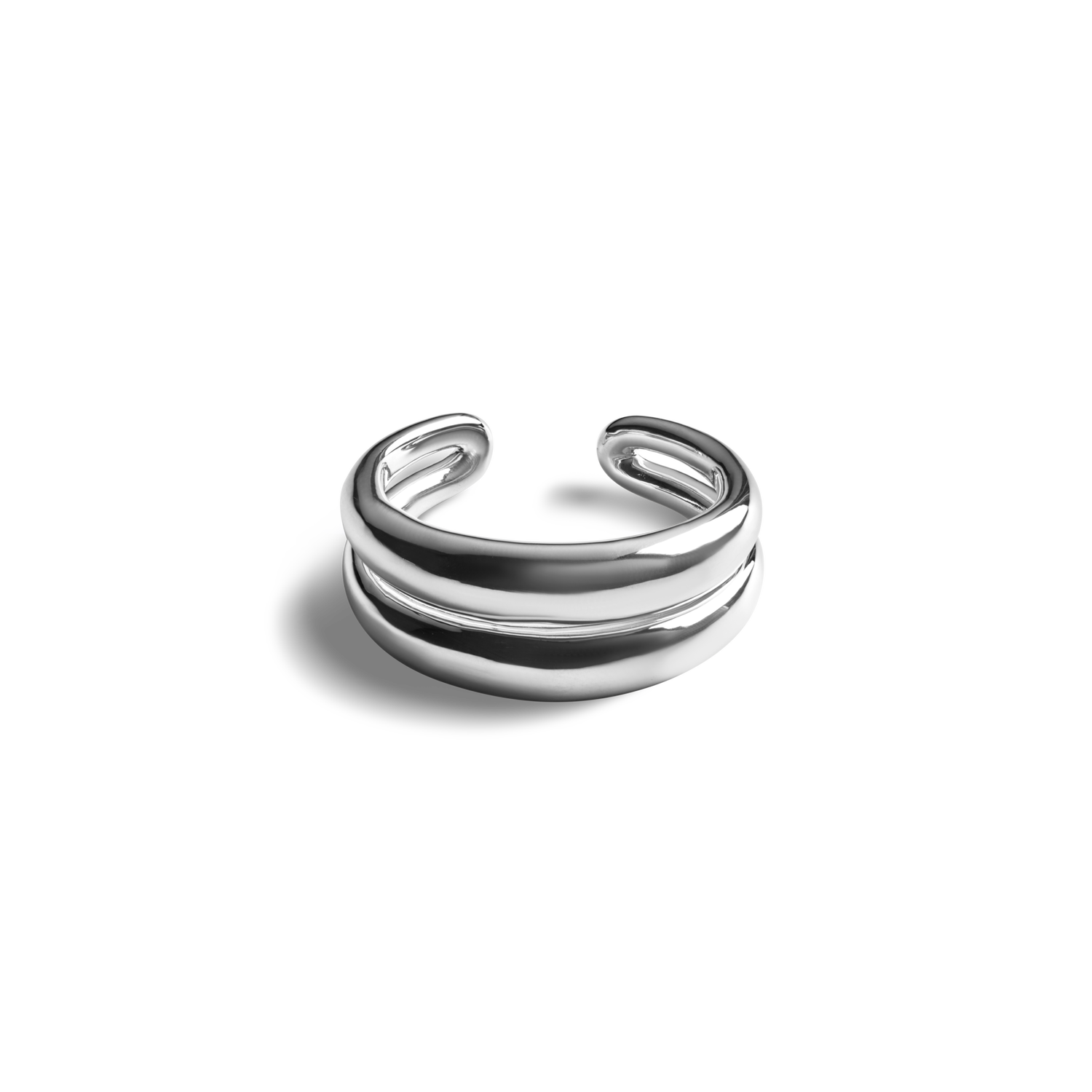 Signature Link Adjustable Ring - Sterling Silver