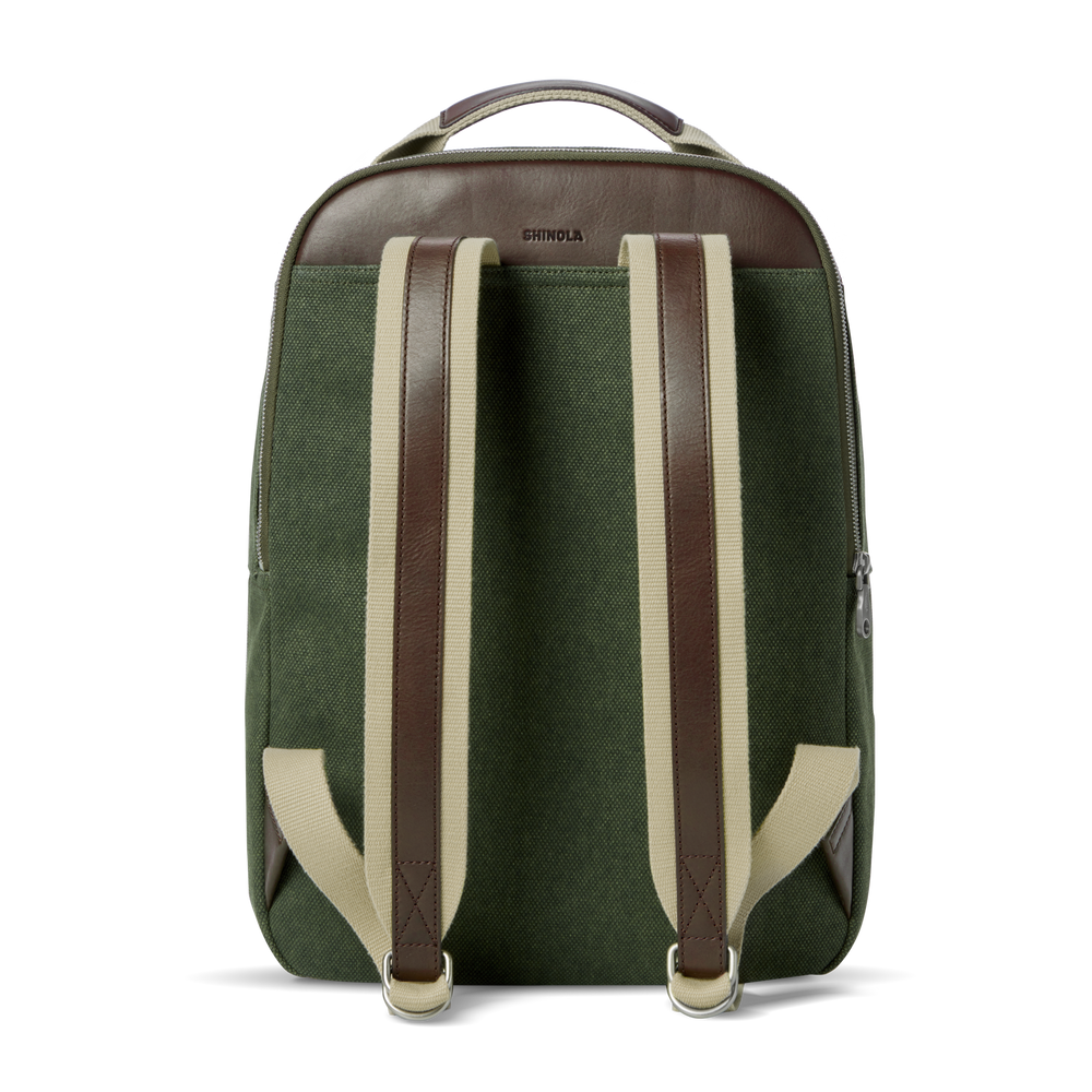 Runwell Canvas Backpack - Olive