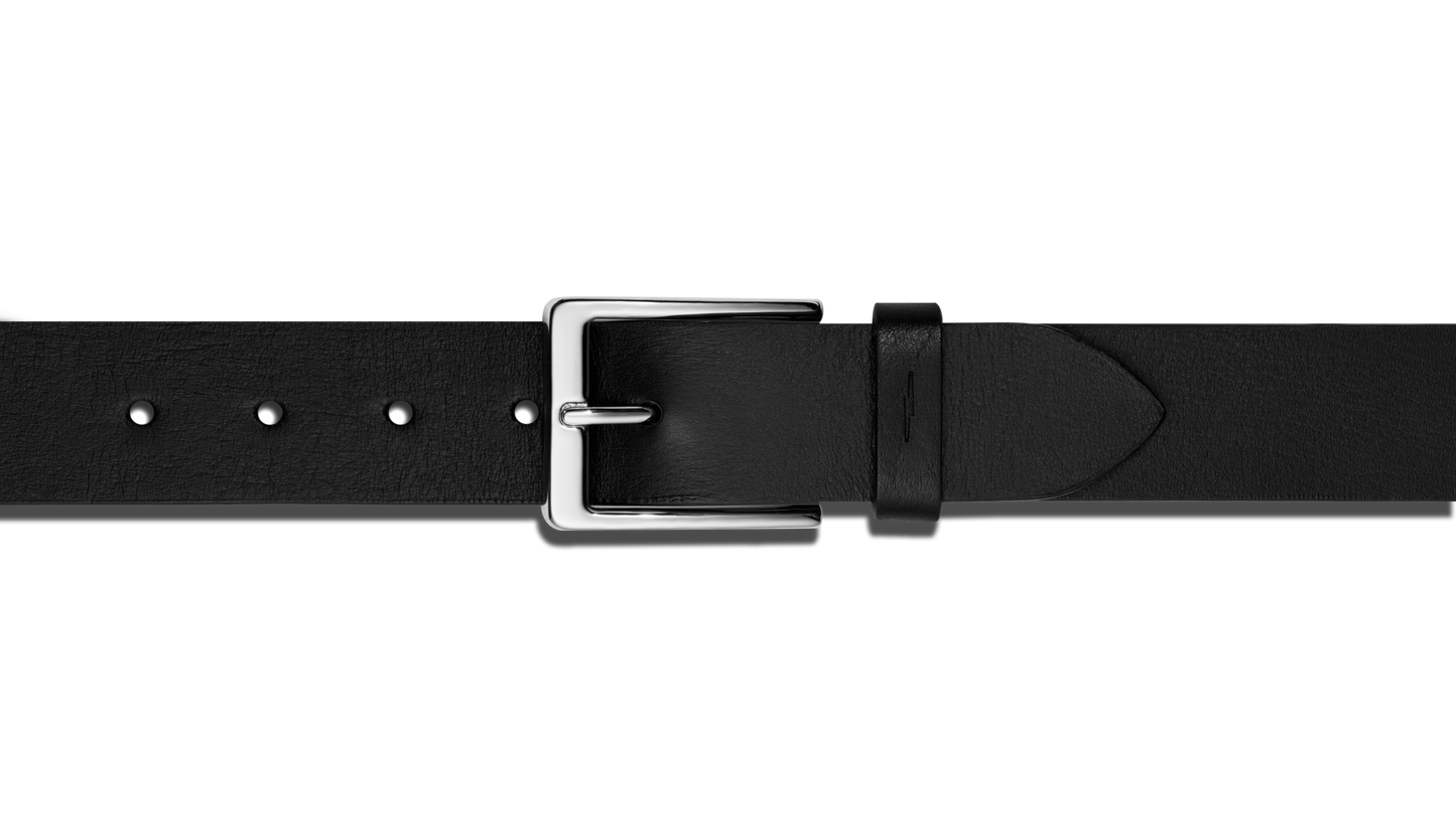 Lightning Bolt Keeper Belt - Black