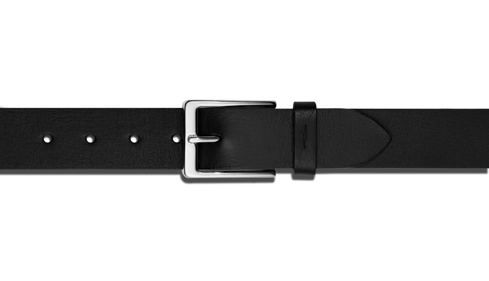 Lightning Bolt Keeper Belt - Black