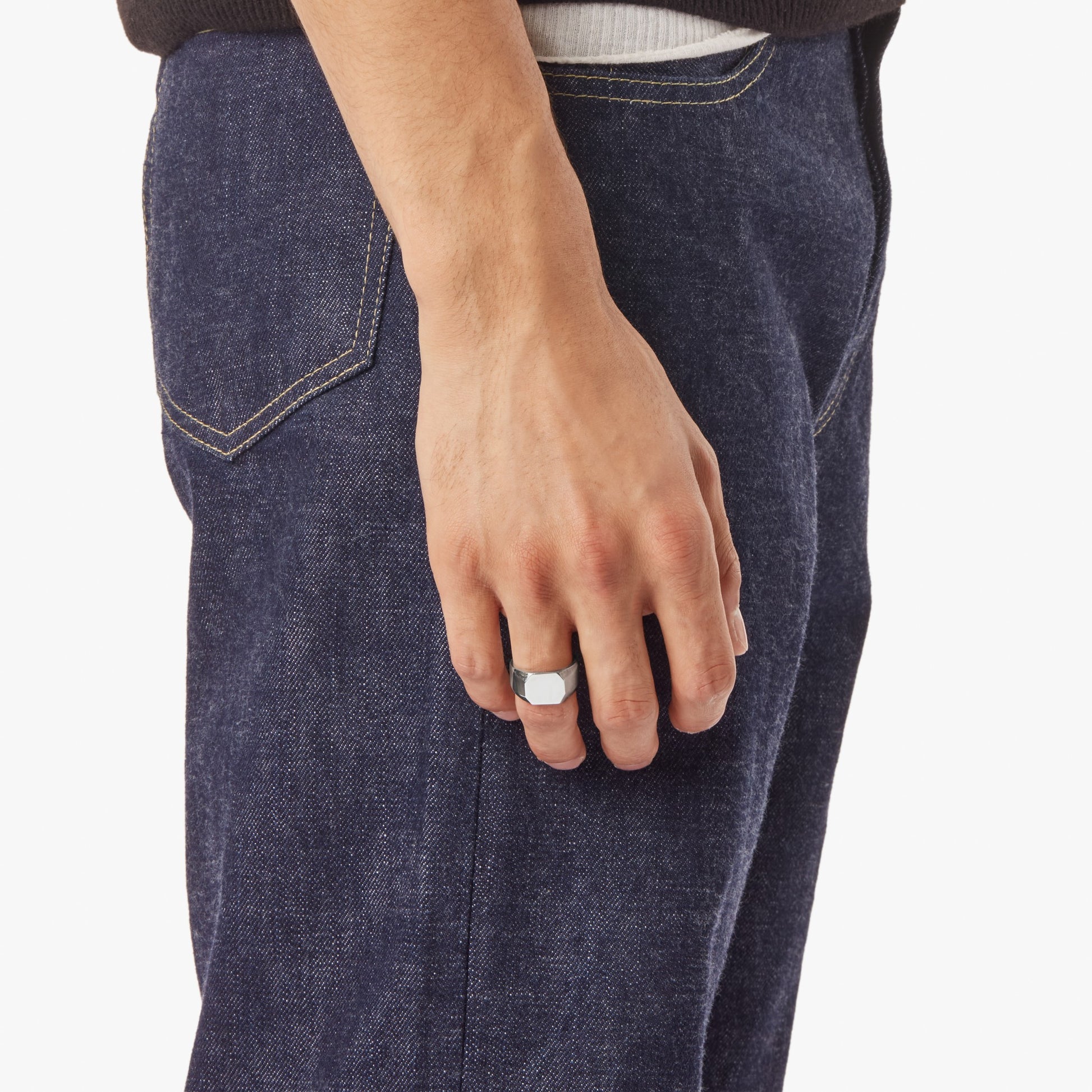 Octagonal Signet Ring - Sterling Silver