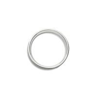 6mm Flat White Gold Band