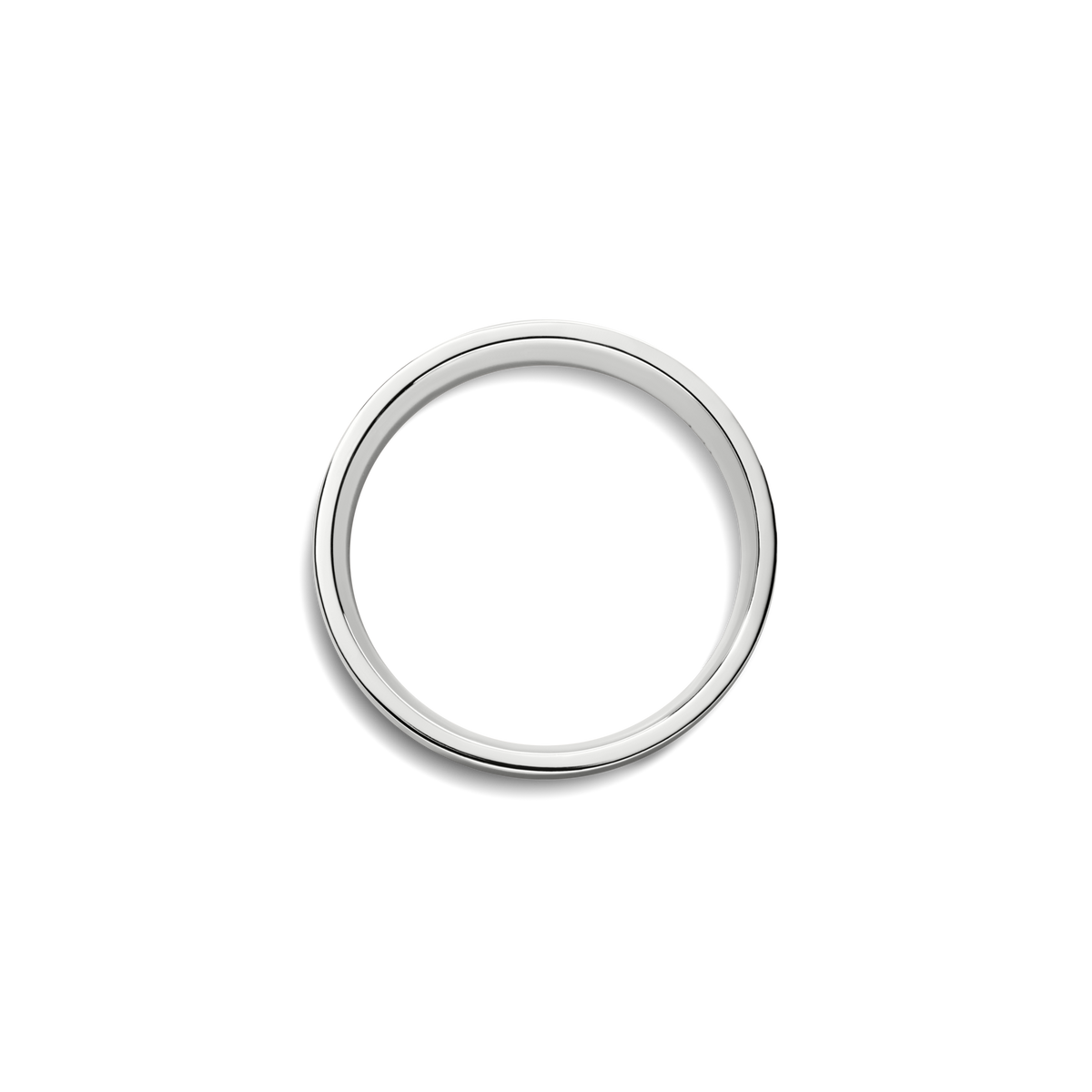 6mm Flat White Gold Band