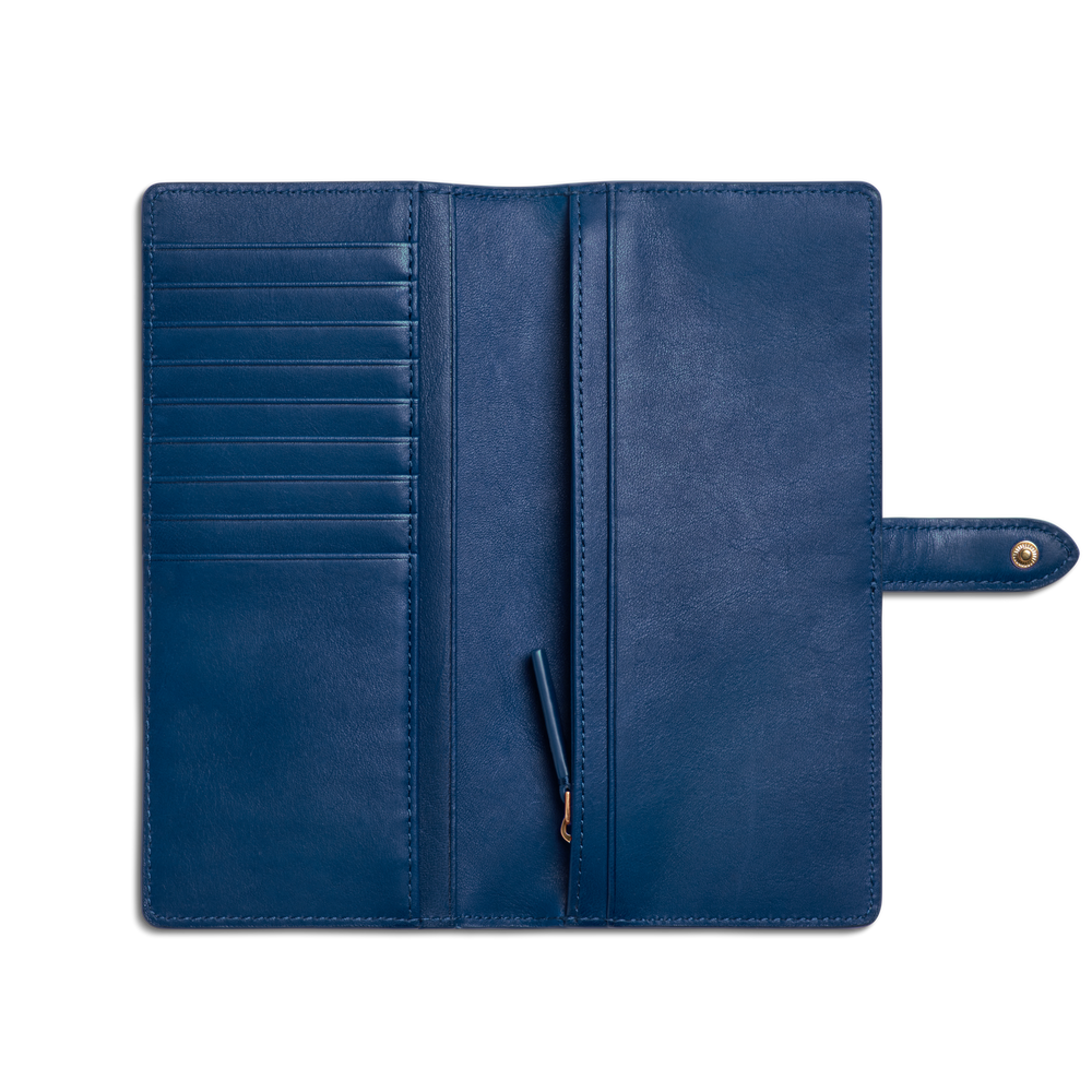 Continental Snap Wallet - Sapphire