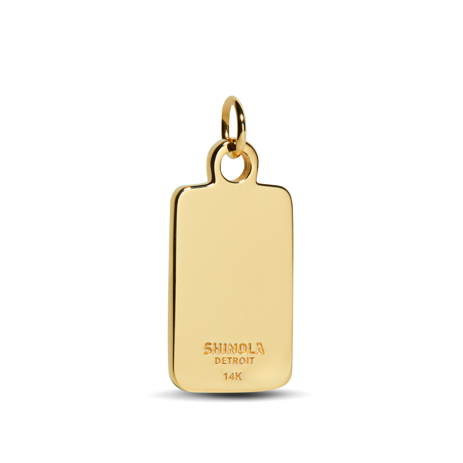 Plaque Charm - Yellow Gold