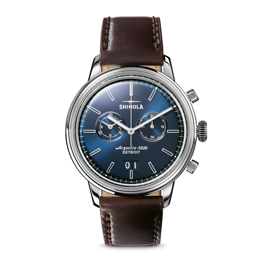 Bedrock Chronograph Watch - Midnight Blue
