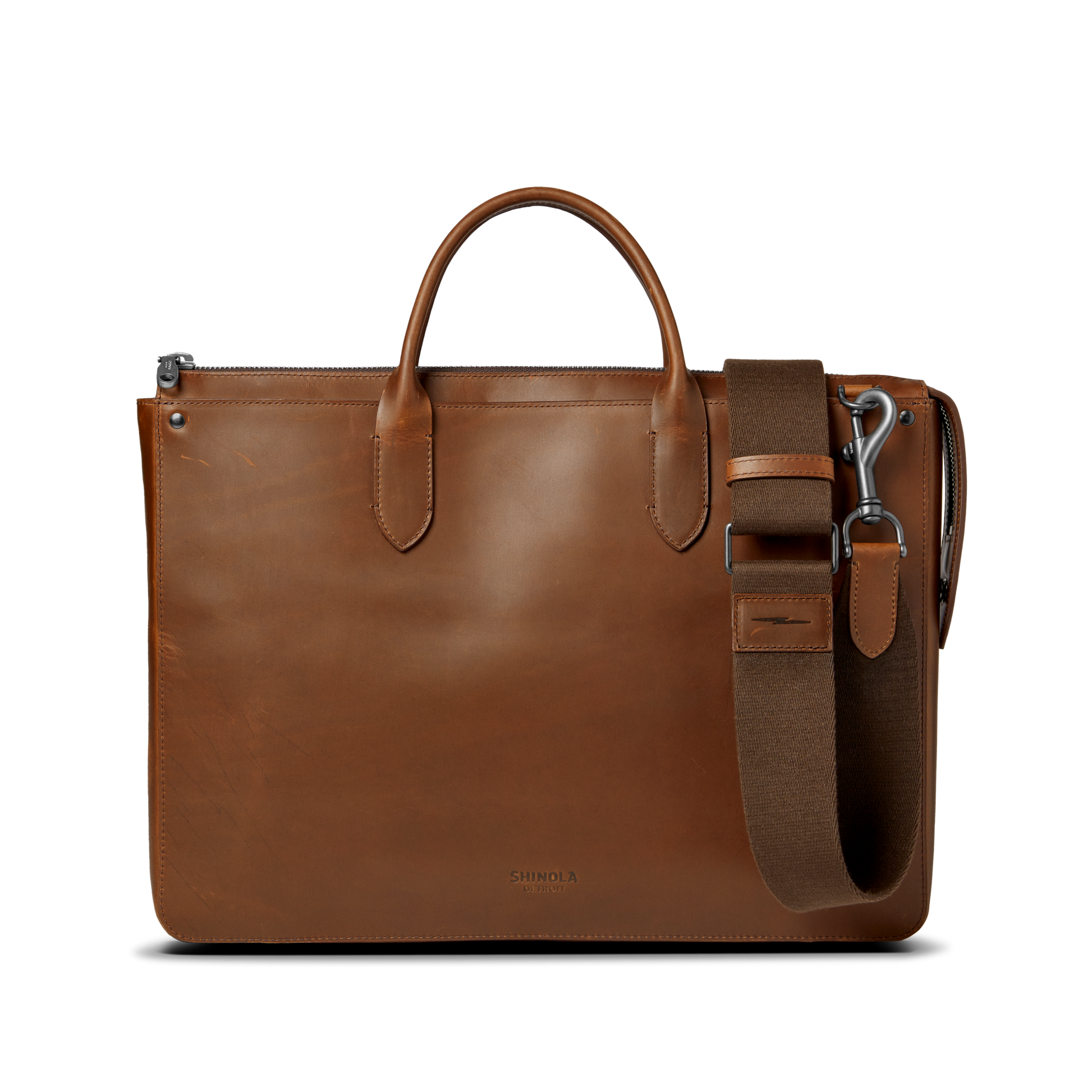 Slim Traveler Briefcase - Medium Brown