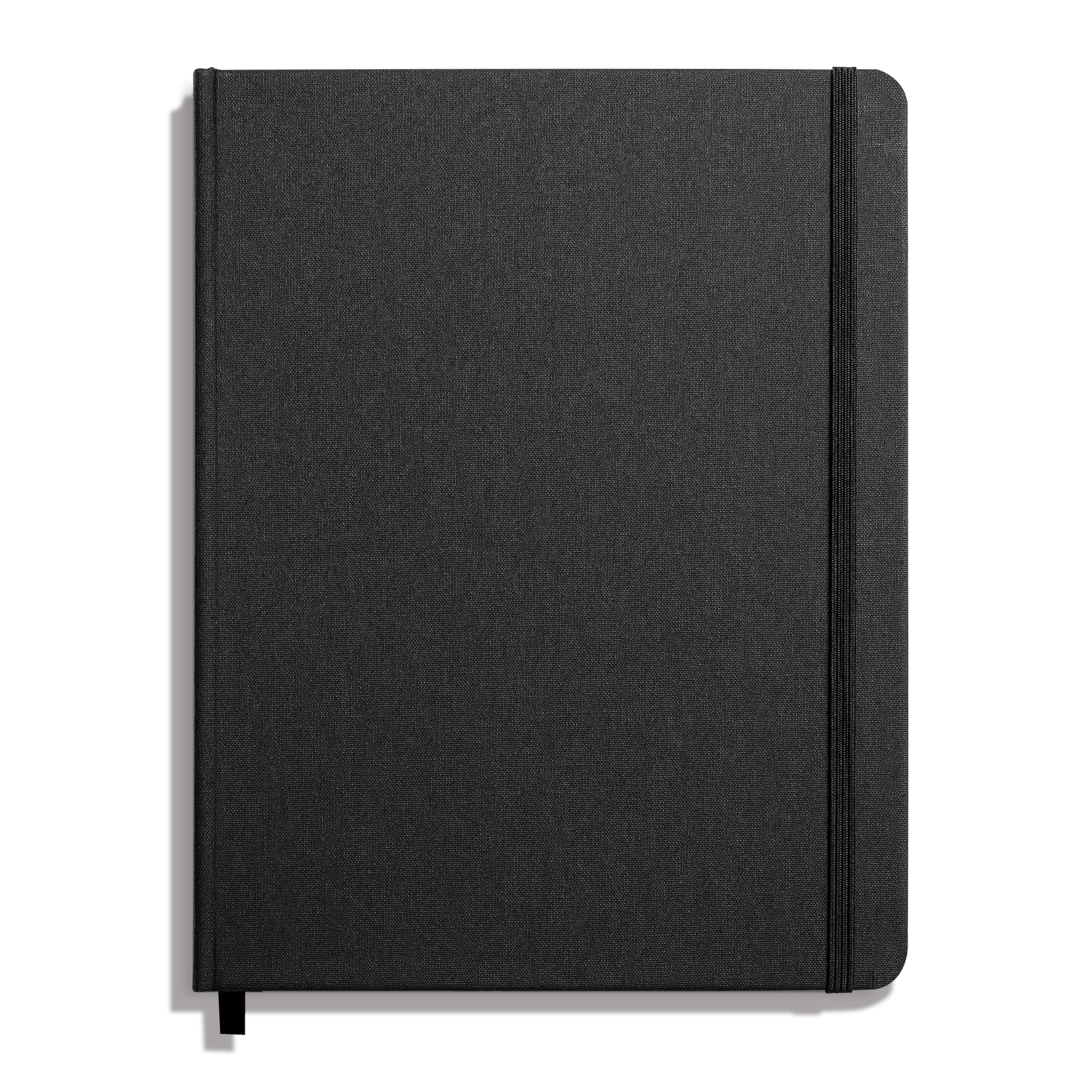Large Hard Plain Journal - Black