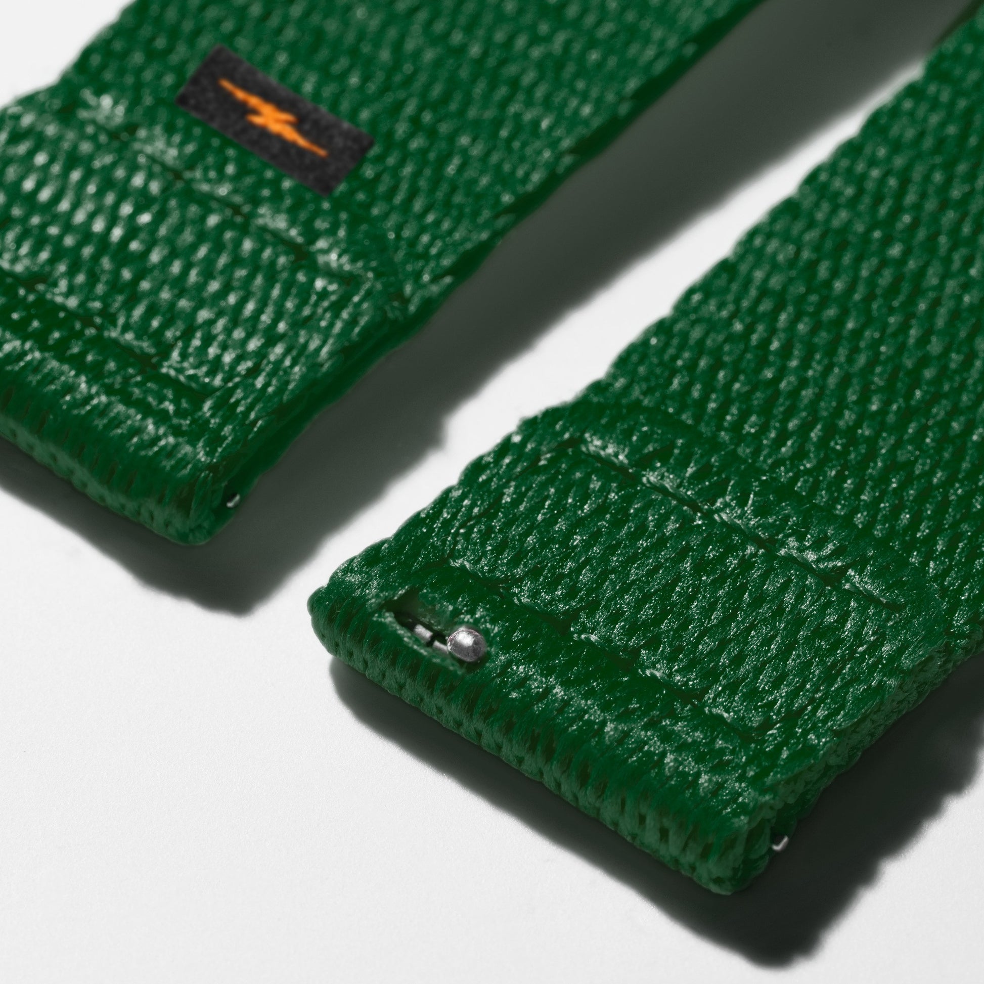 20mm Green Split Nylon Apple Watch Strap - Green