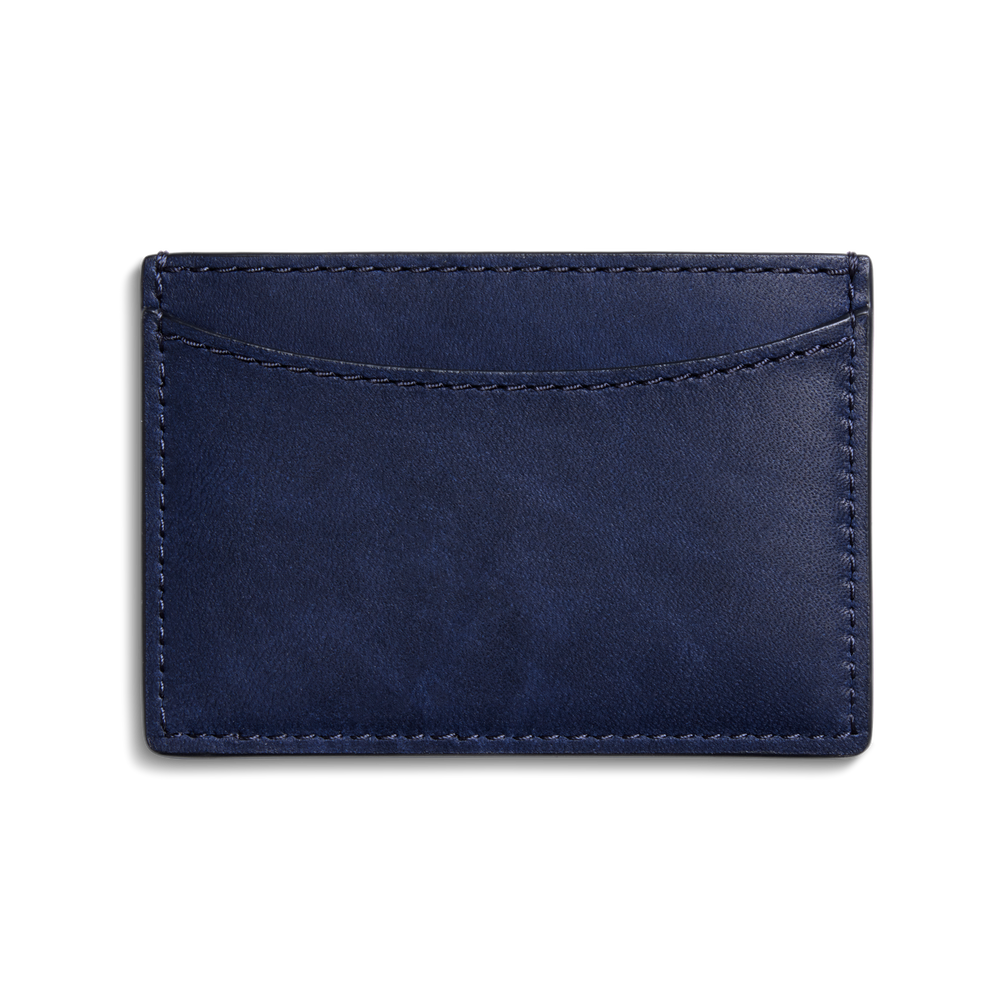 Leather 3 Pocket Card Case - Lake