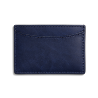 Leather 3 Pocket Card Case - Lake
