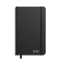 Medium Hard Grid Journal - Black