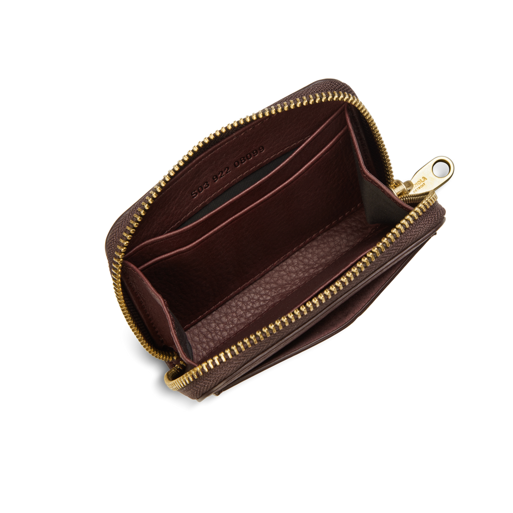 Pocket Small Zip Around Wallet - Merlot