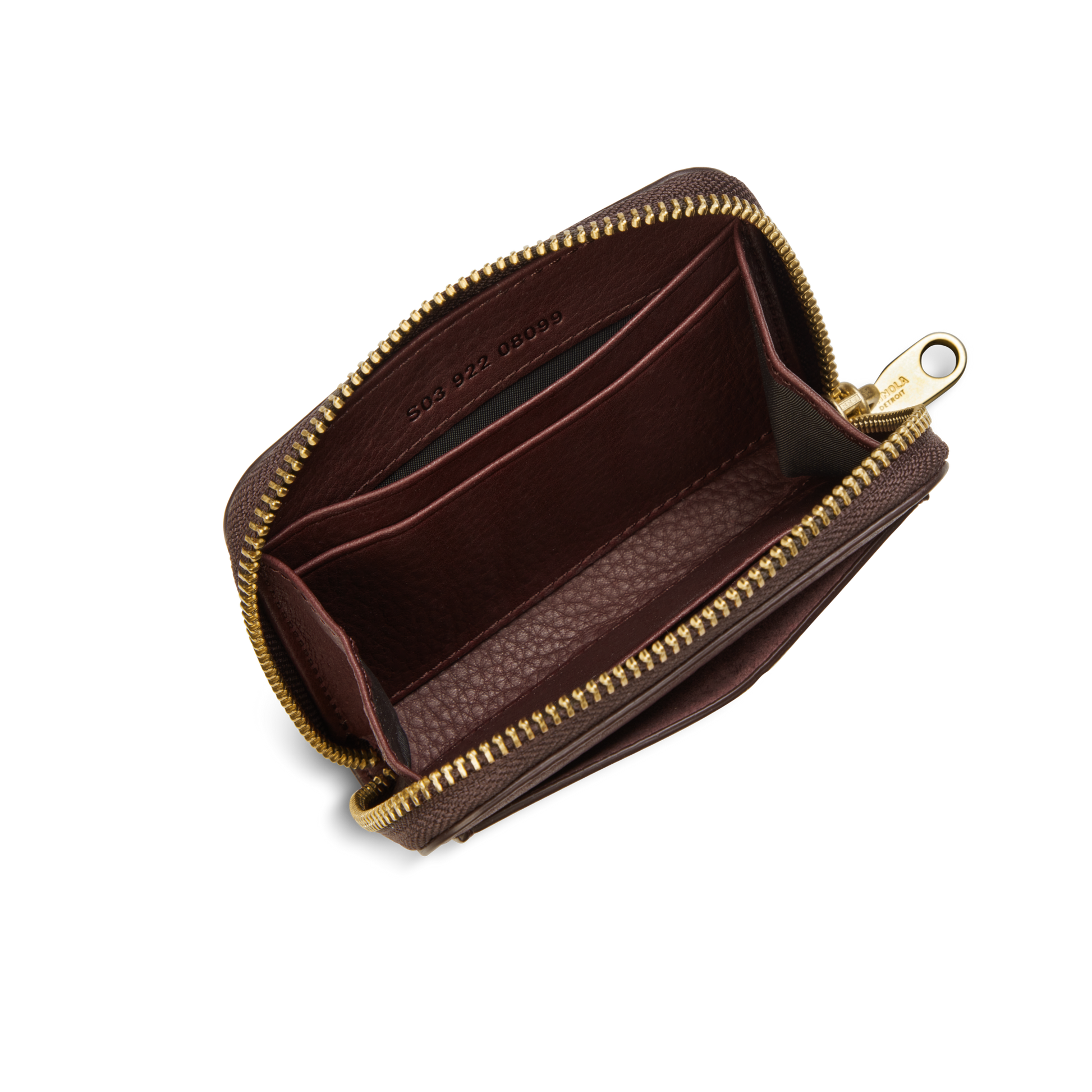 Pocket Small Zip Around Wallet - Merlot
