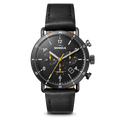 Canfield Sport Chronograph - Black Leather Strap