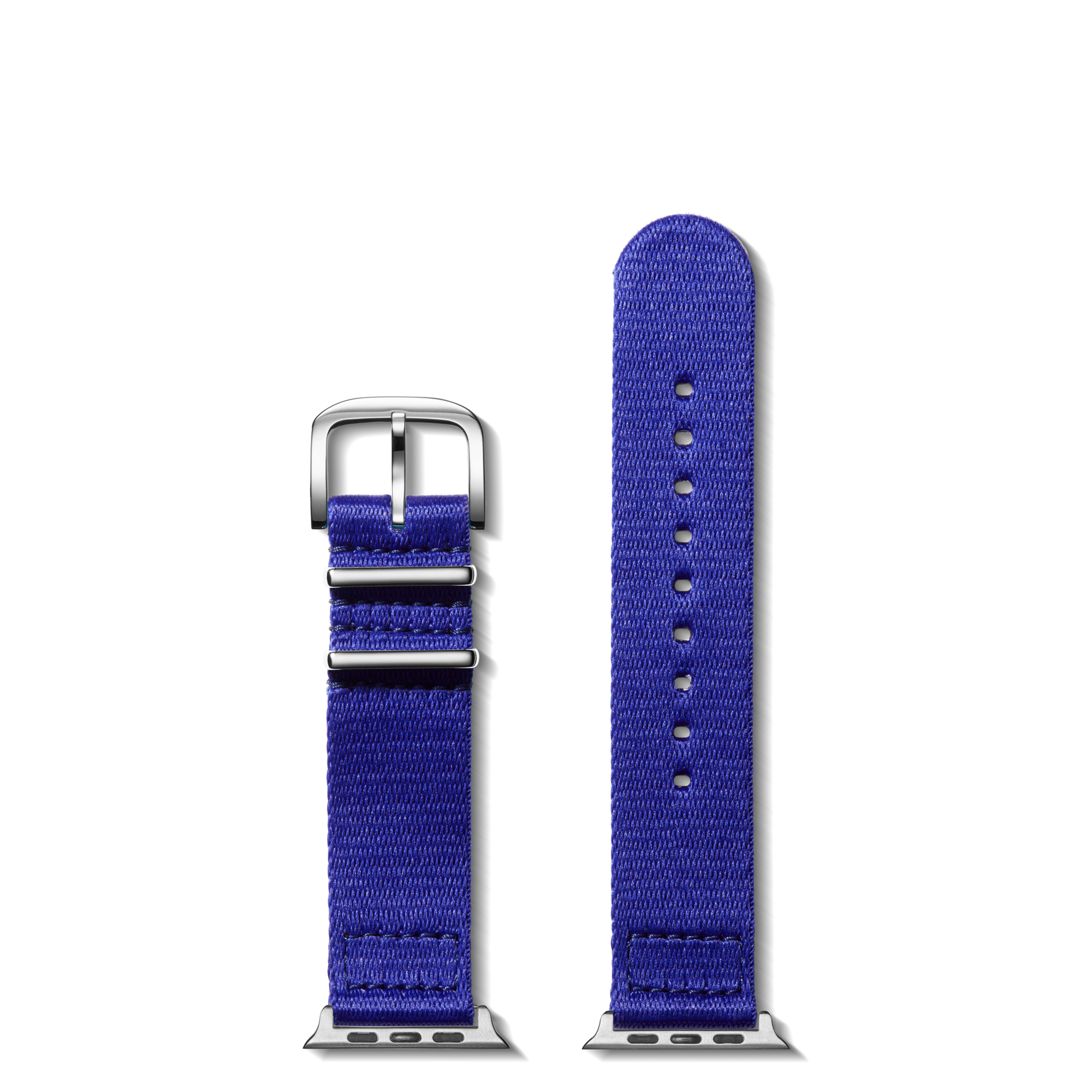 20mm Cobalt Blue Split Nylon Apple Watch Strap - Cobalt