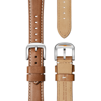 Runwell Watch - White Tan Leather Strap