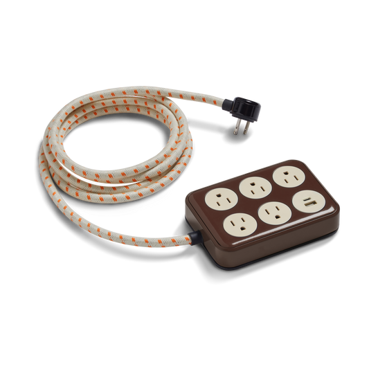 5 Port Power Supply - Espresso
