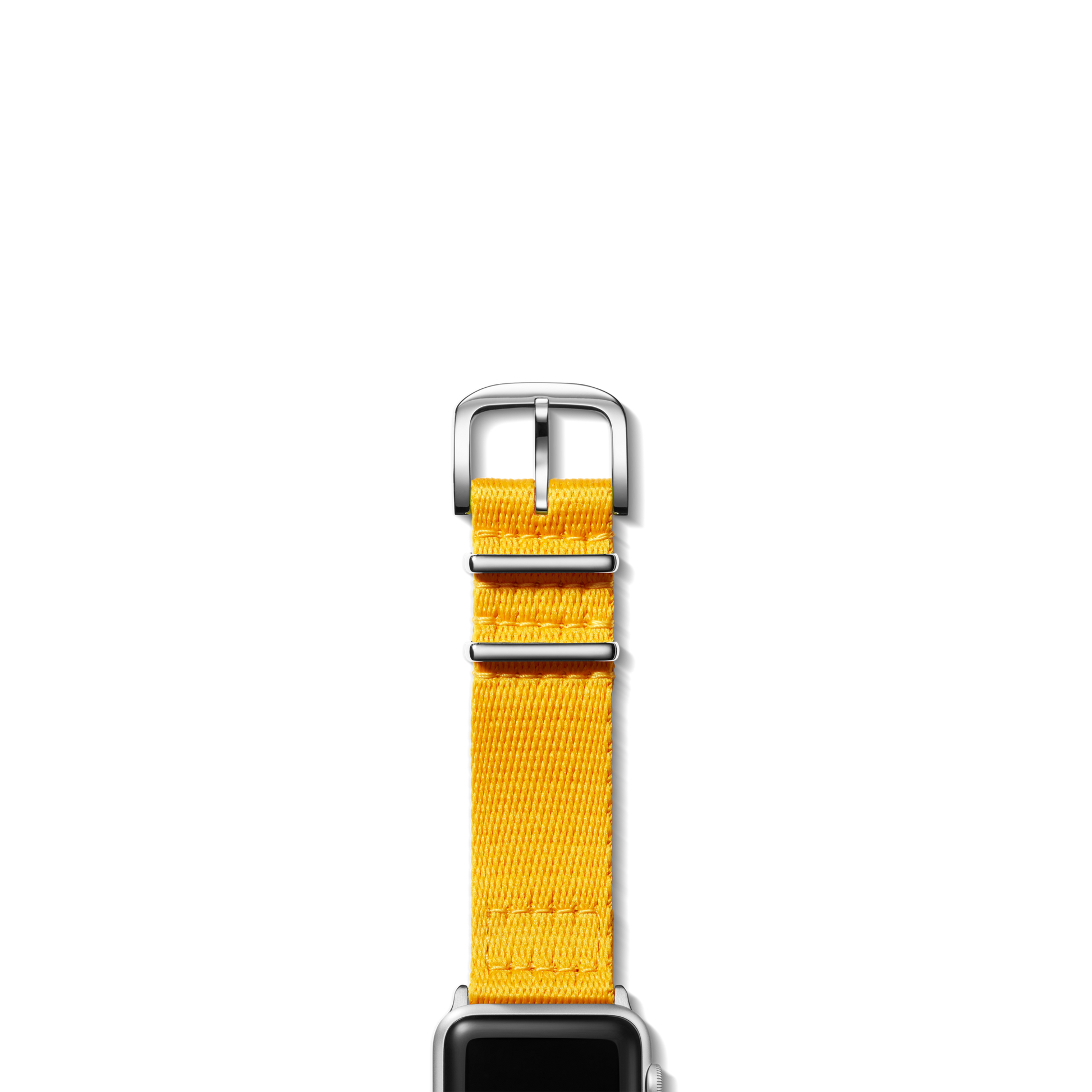 20mm Yellow Split Nylon Apple Watch Strap - Yellow