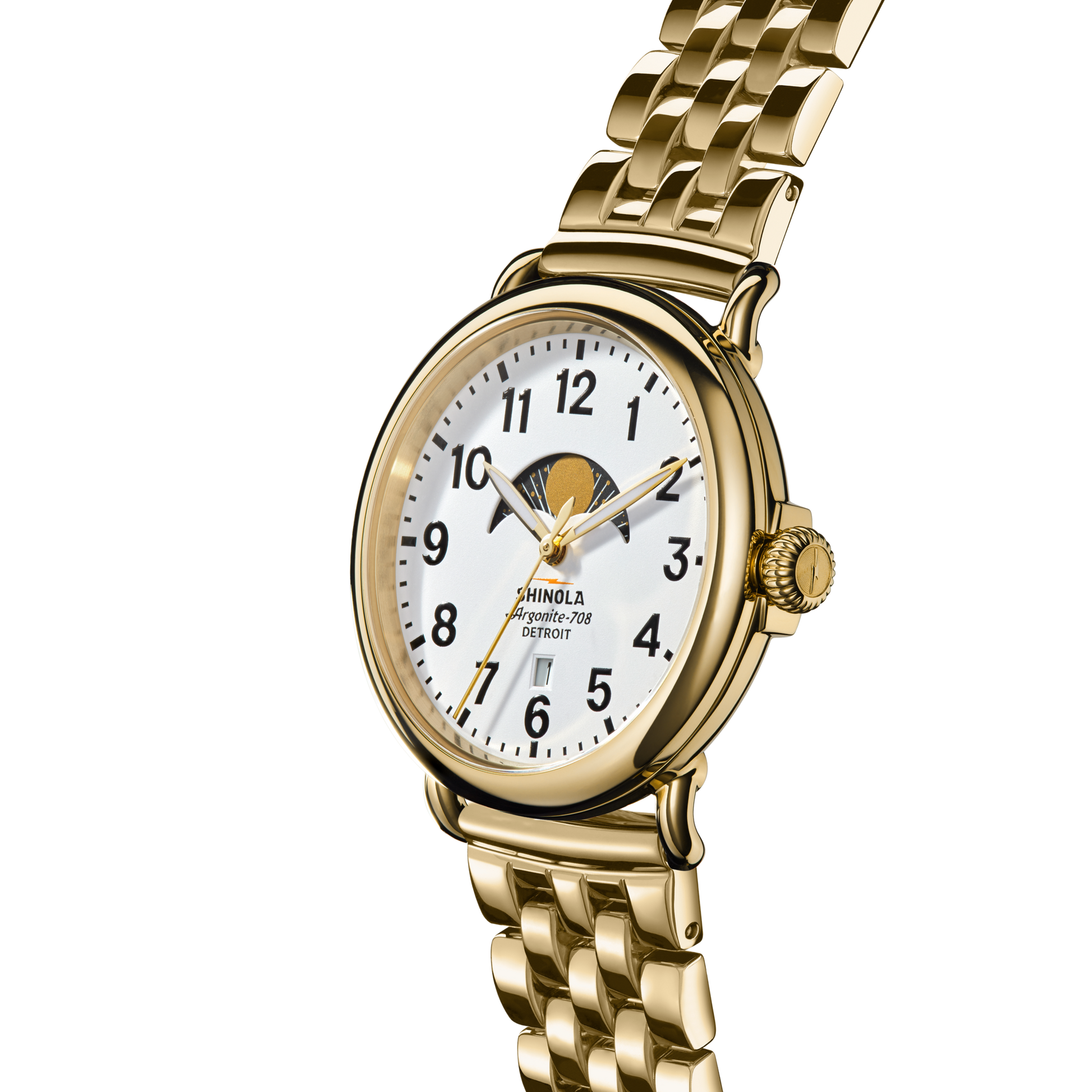 Runwell Moon Phase Watch - White