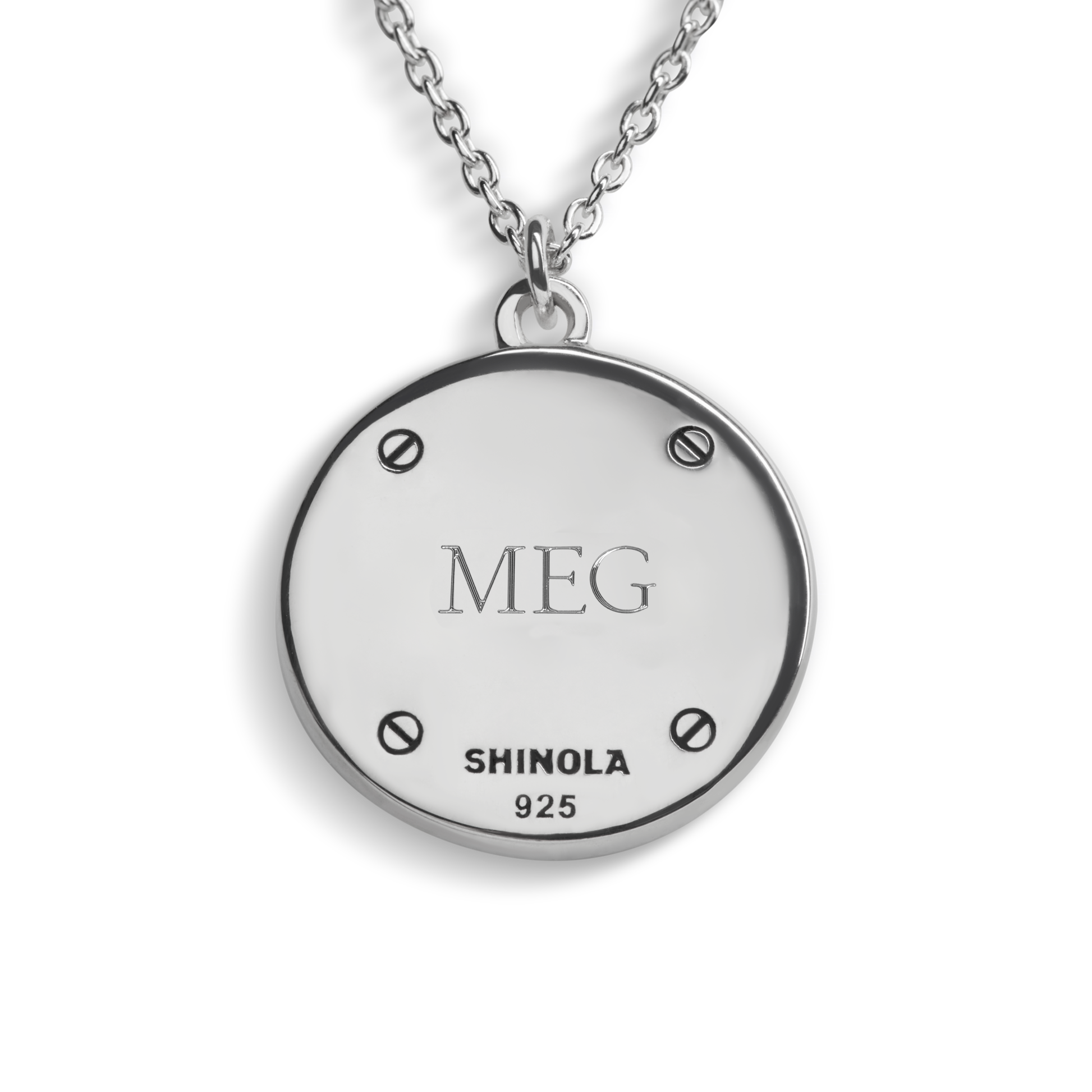Heirloom Mother of Pearl Pendant Necklace - Sterling Silver