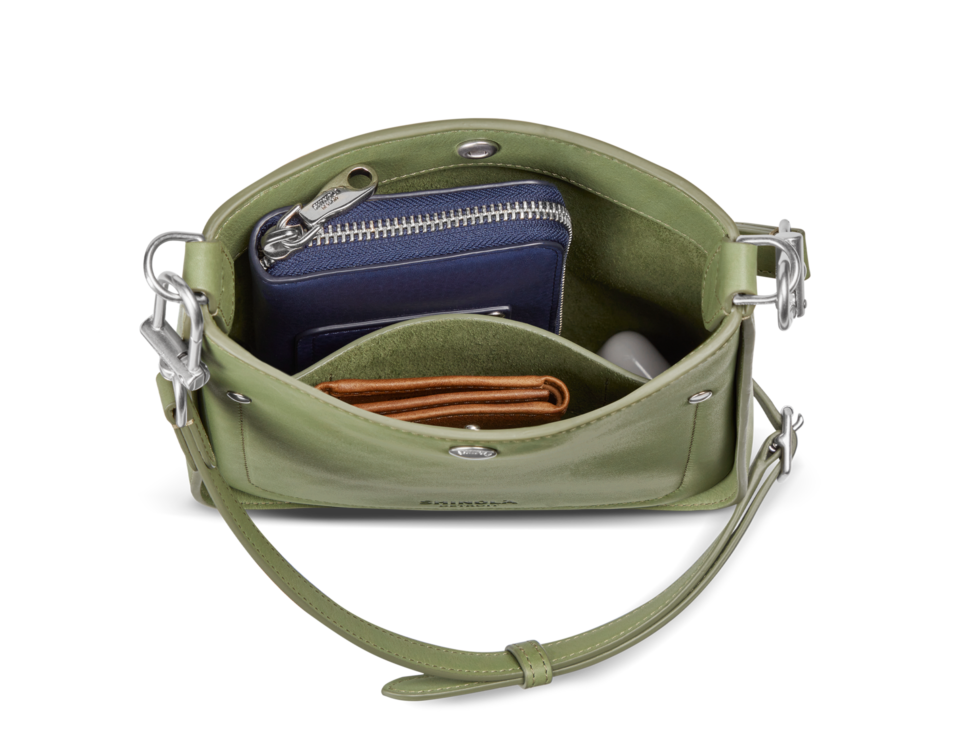 Mini Pocket Crossbody Bag - Eucalyptus
