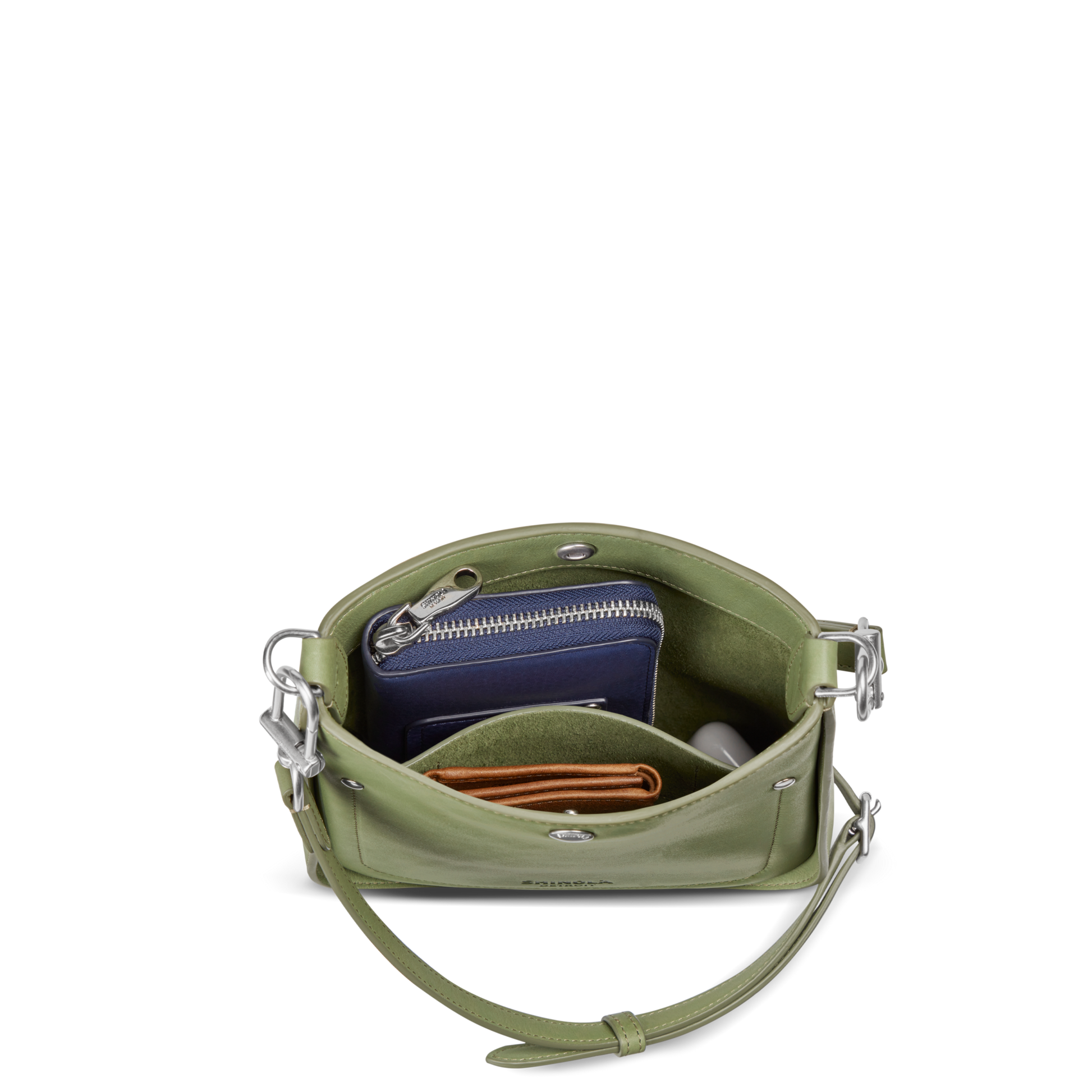 Mini Pocket Crossbody Bag - Black