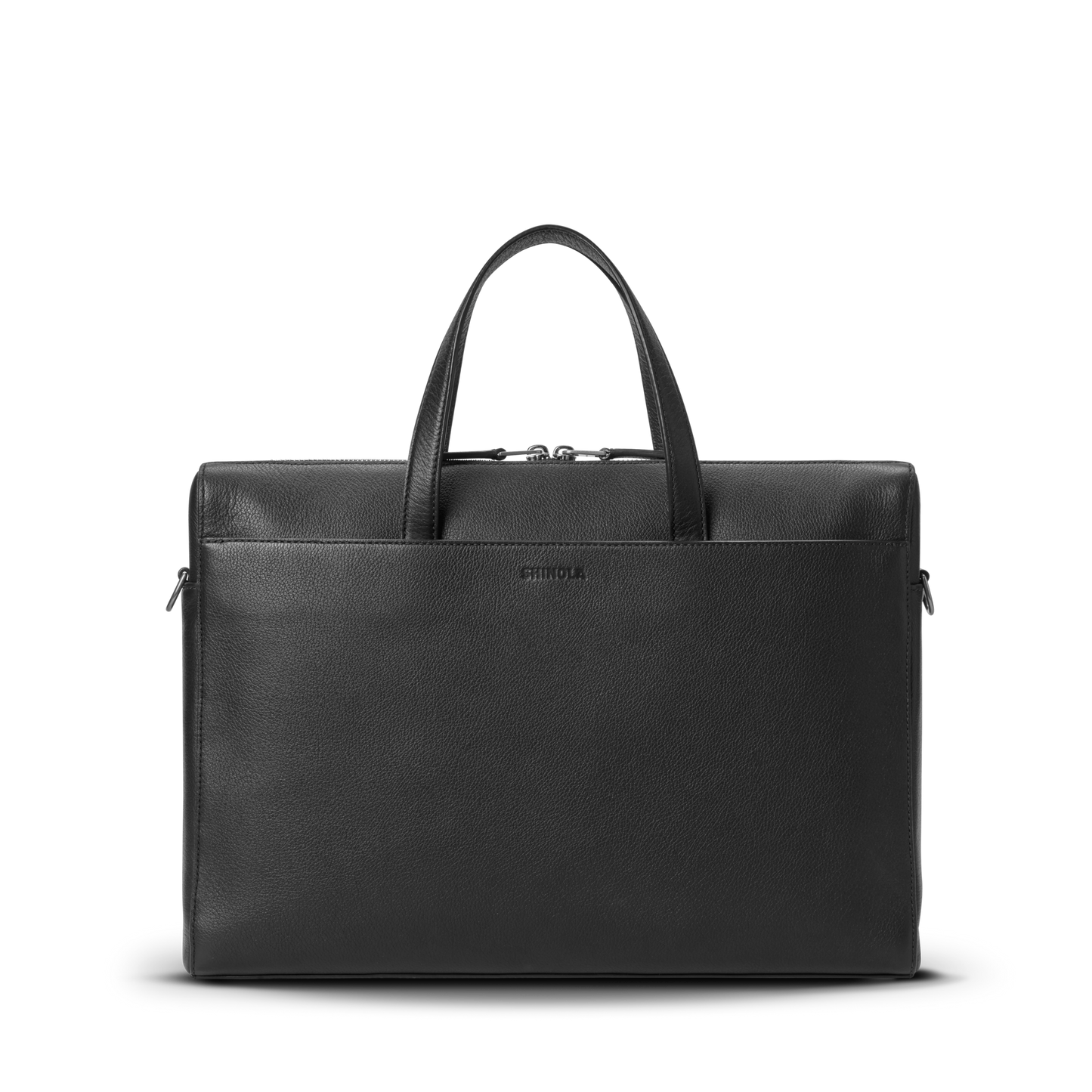 Canfield Briefcase - Black Pebbled Leather