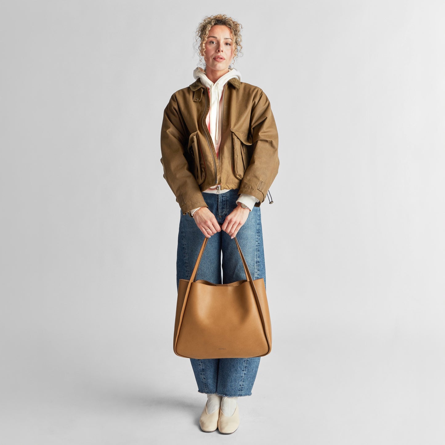 Derby Tote Bag - Tan