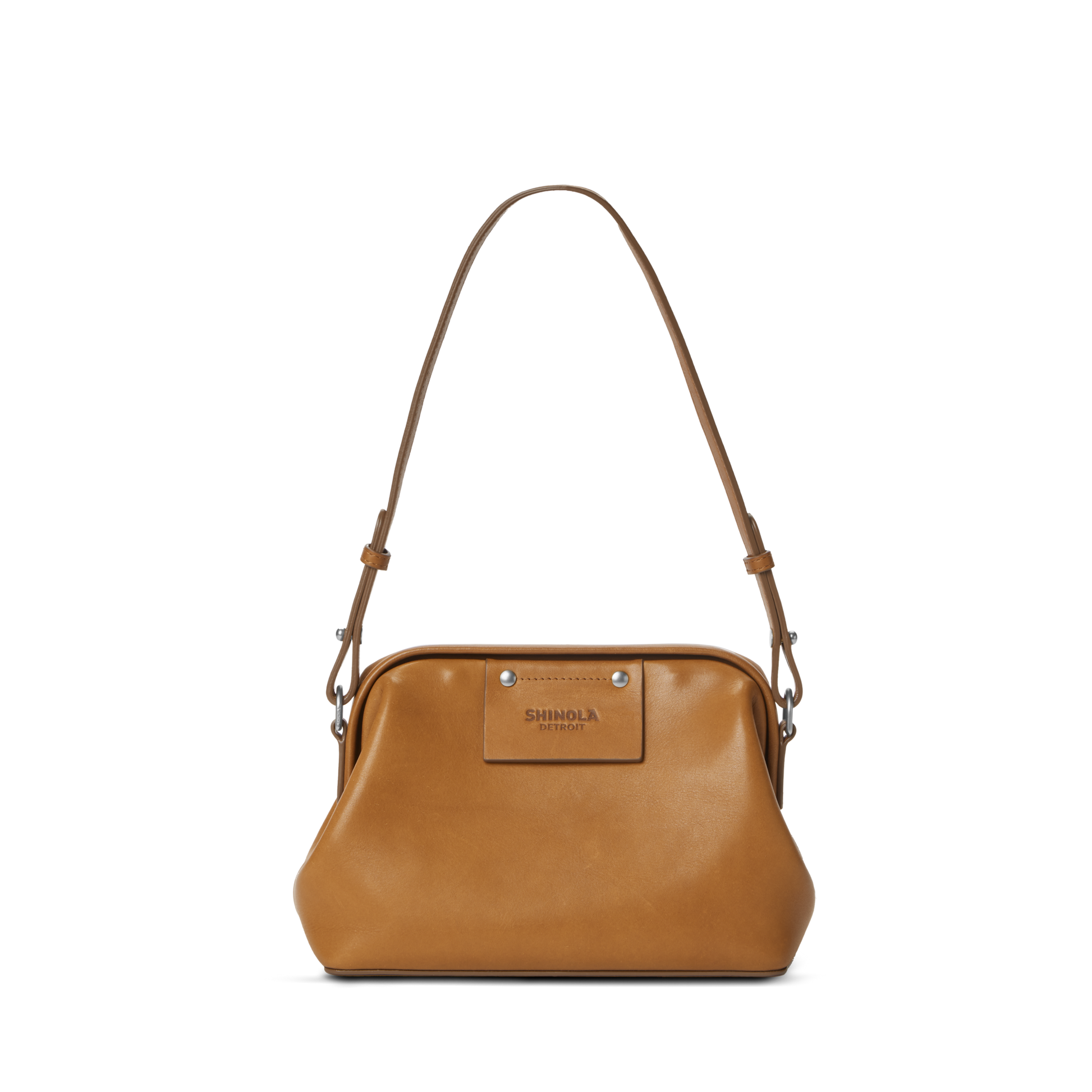 Rivet Frame Shoulder Bag - Black