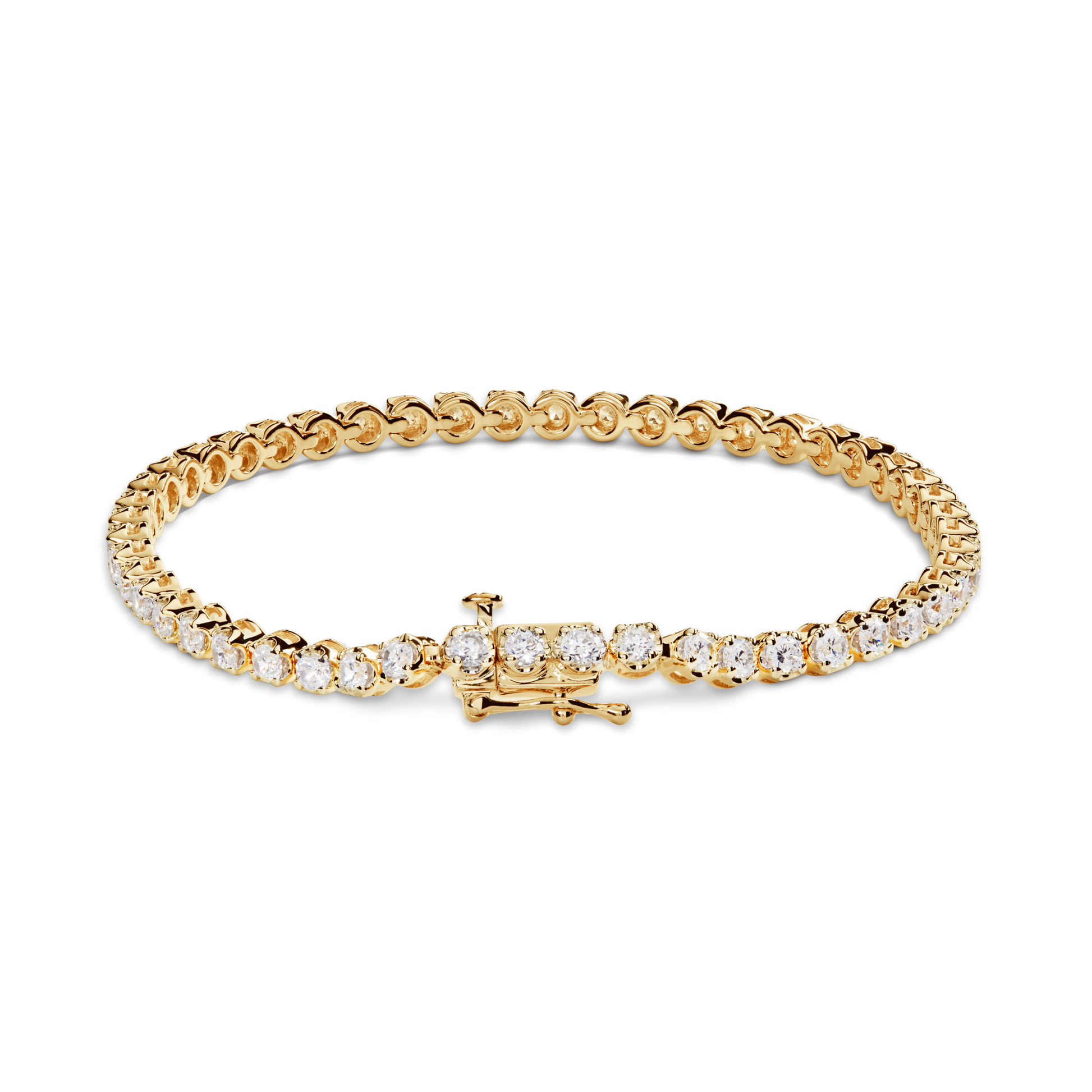 3 Carat Diamond Tennis Bracelet - Yellow Gold