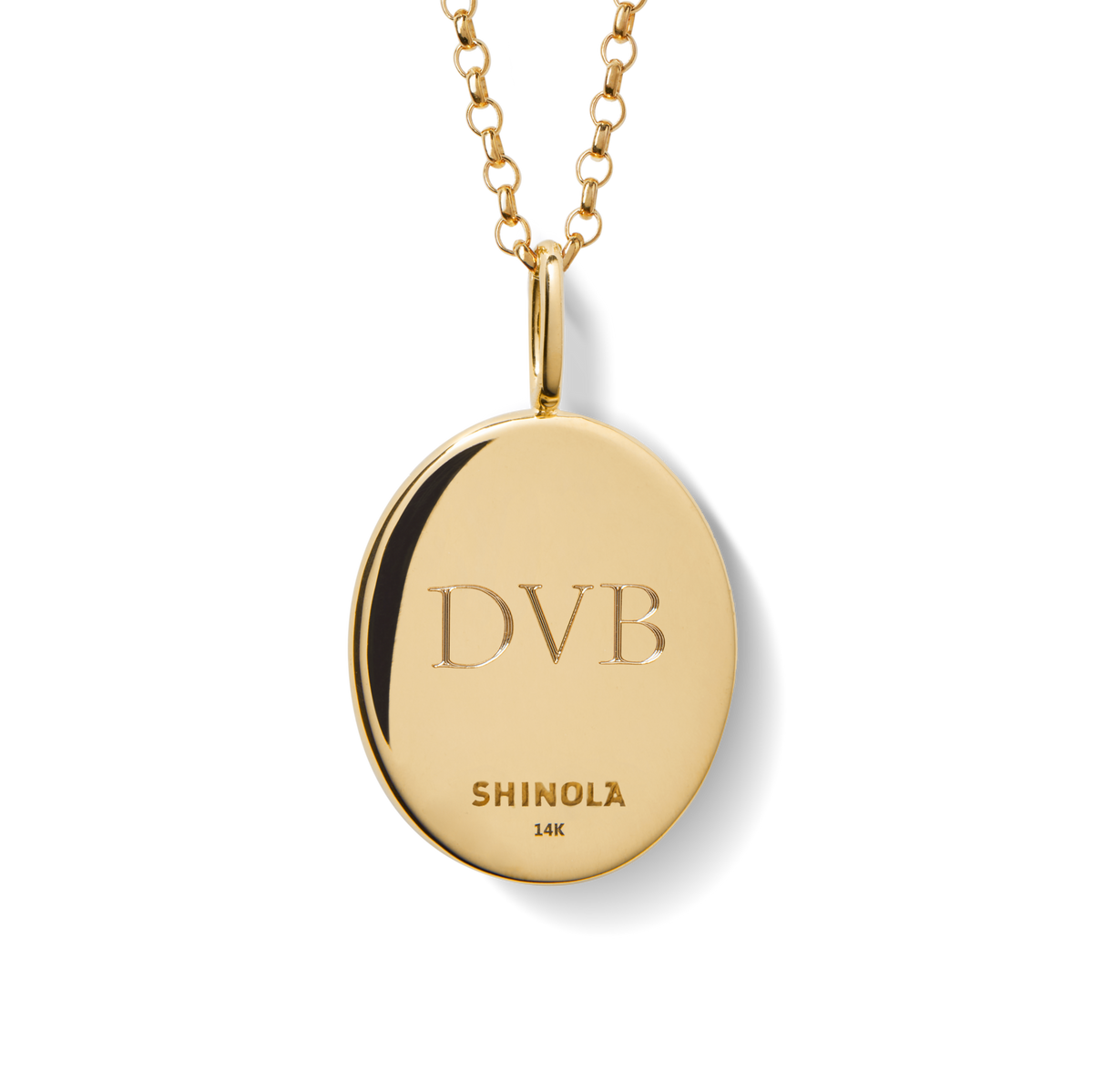 Diamond Pave Petoskey Necklace - Yellow Gold