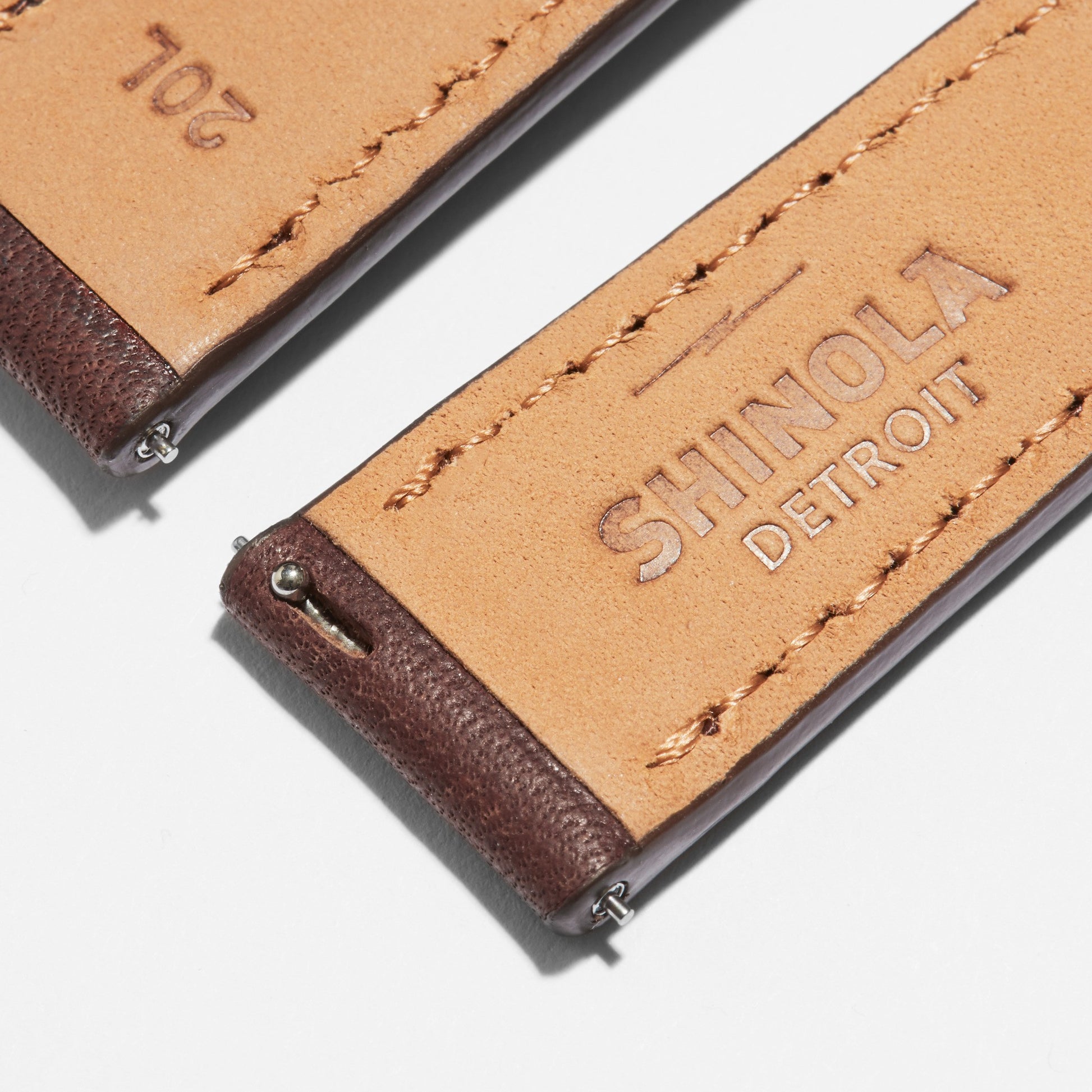 20mm Cattail Leather Watch Strap (XL) - Cattail