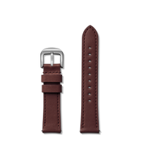 20mm Merlot Leather Watch Strap - Merlot