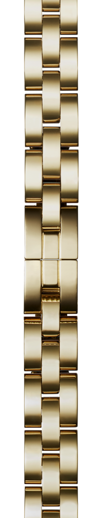 8mm Gold 3-Link Bracelet - PVD Gold