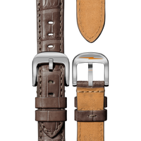 Canfield Watch - Gray Brown Alligator Strap