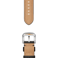 20mm Grizzly Black Leather Watch Strap - Grizzly Black