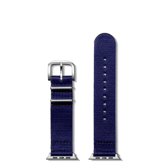 20mm Dark Navy Split Nylon Apple Watch Strap - Dark Navy