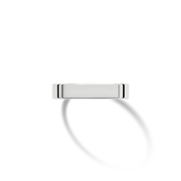 4mm Flat White Gold Band
