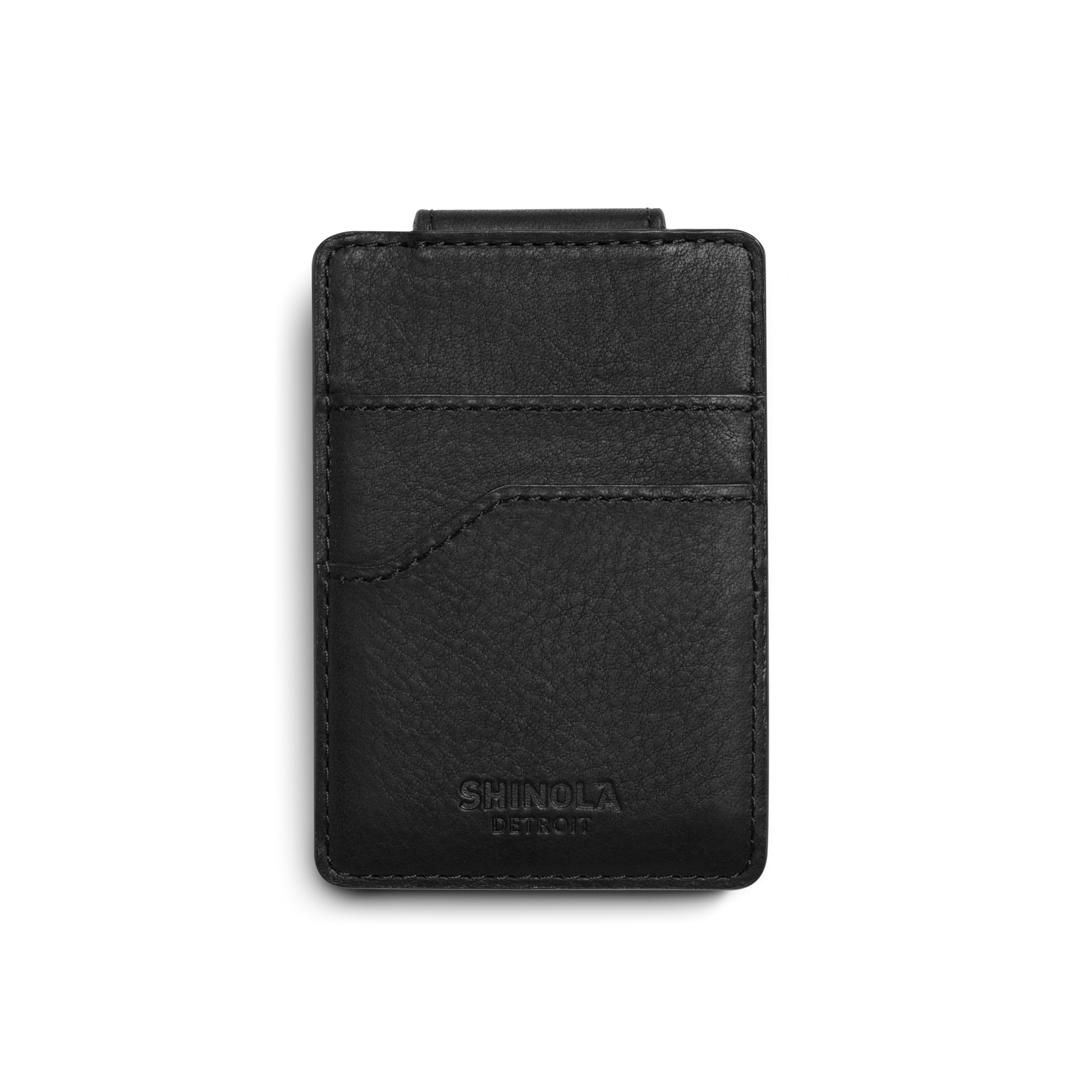 Magnetic Money Clip Card Holder - Black