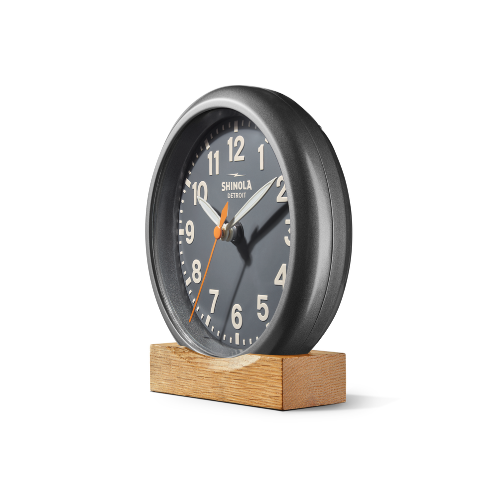 6" Runwell Clock - Dark Gray