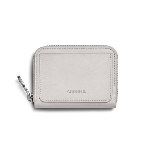 Pocket Small Zip Around Wallet - Off-White