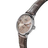 Canfield Watch - Gray Brown Alligator Strap