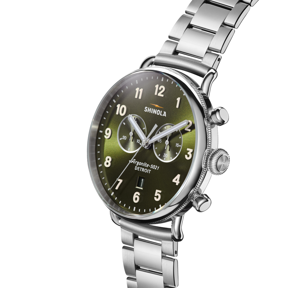 Canfield Chronograph Watch - Dark Olive
