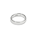 4mm Flat White Gold Band