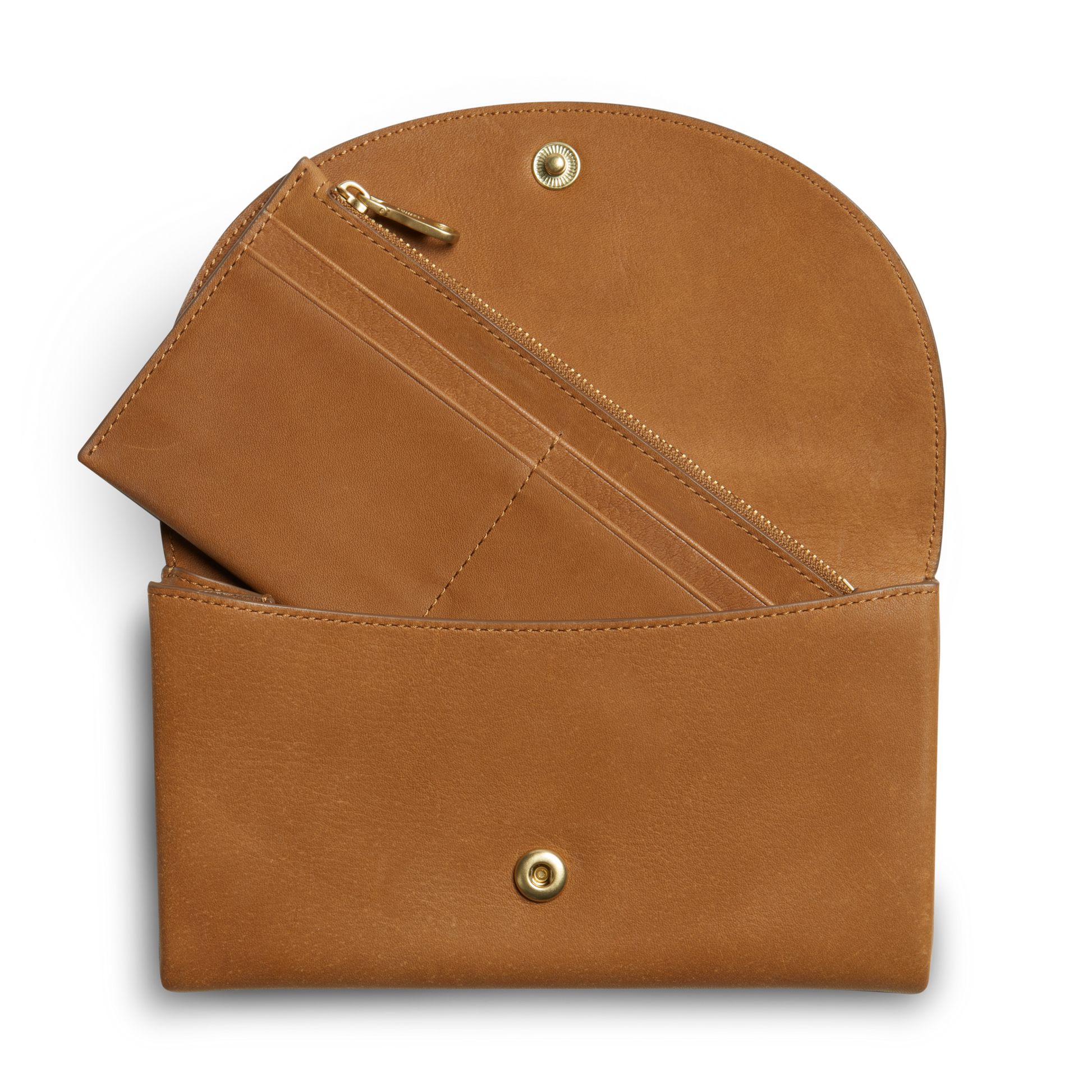 Birdy Large Snap Wallet - Tan