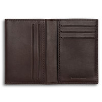 Folded Card Holder Wallet - Dark Brown