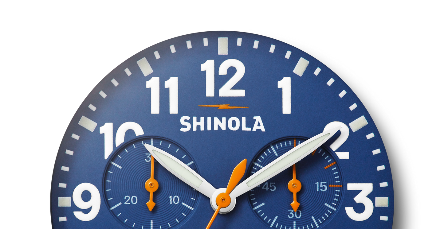 Runwell Chronograph Watch - Royal Blue